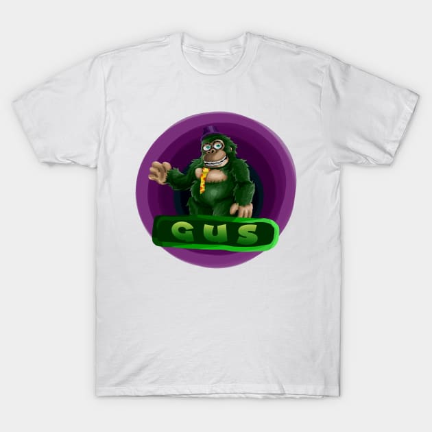 Gus green gorilla animatronic plush logo T-Shirt by Super-TS